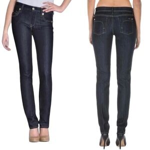 Women's Fidelity Dark Blue Skinny Jeans - Classic Slim Fit